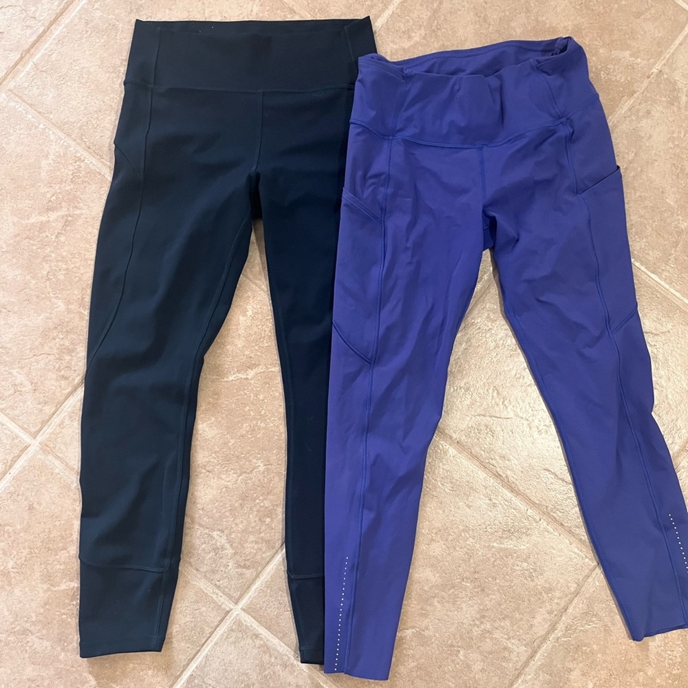 Lululemon Leggings size 8: In Movement and Fast and Free Leggings
